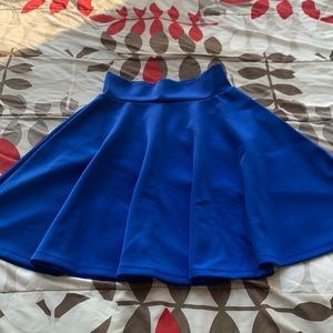 Blue skater skirt